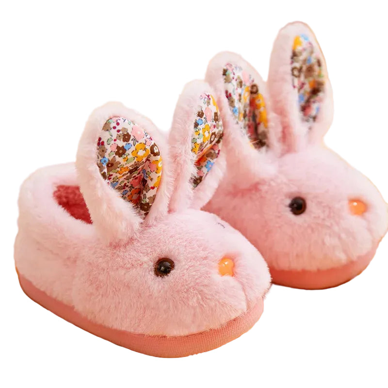 Baby & Toddler Bunny Slippers – Soft Warm Indoor Shoes