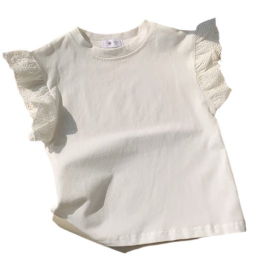 Girls Short Sleeve Cotton Top for Ages 18 Months - 8 Years