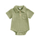 Baby Boys Polo Bodysuit 0-12 Months - Bubbachubs