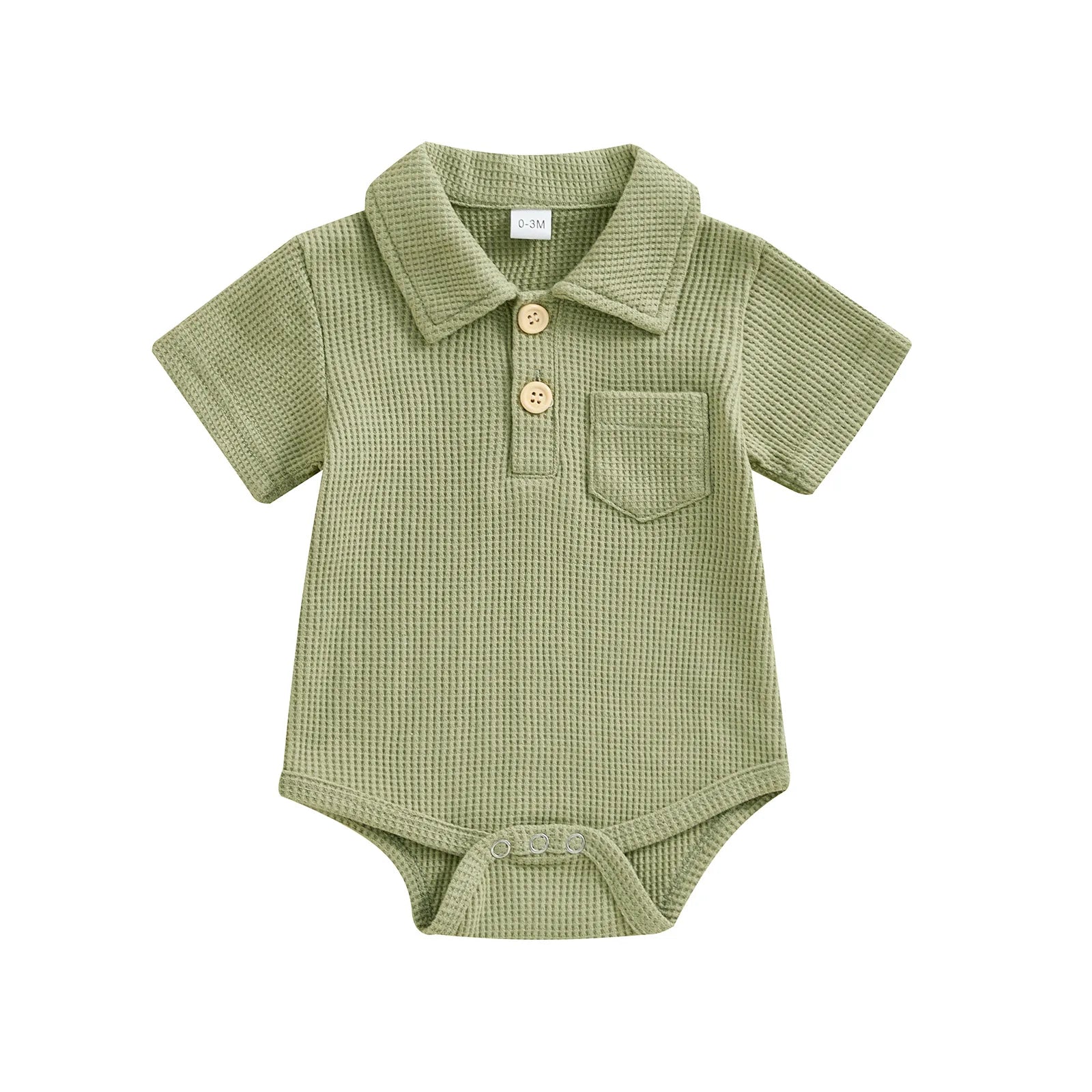 Baby Boys Polo Bodysuit 0-12 Months - Bubbachubs