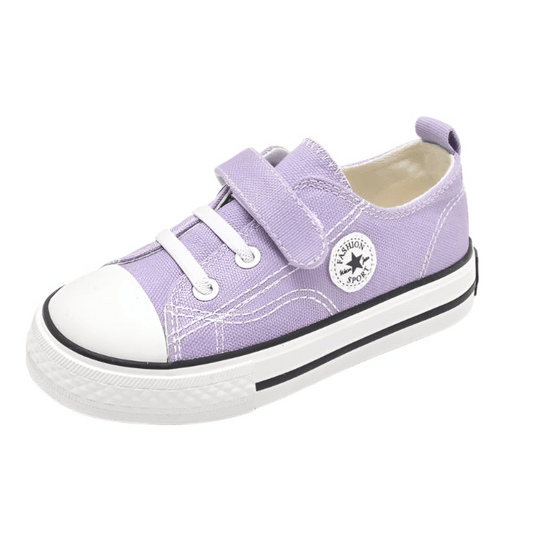 Girls Purple Low Top Pumps