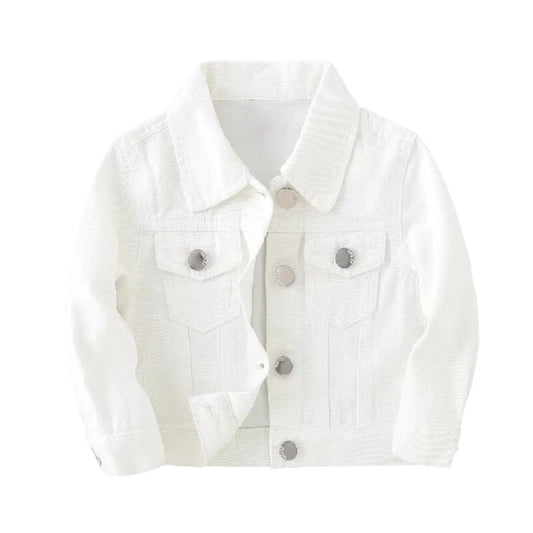 Girls White Denim Jacket 6 Months - 3 Years