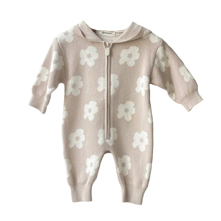 Girls Hooded Jumpsuit 3 Months - 2 Years
