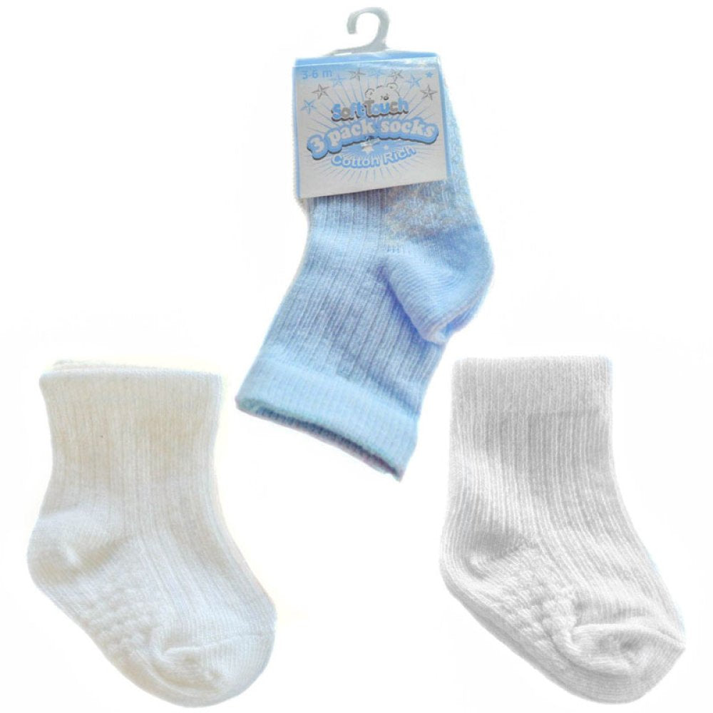 Baby Cotton Socks 0-12 Months