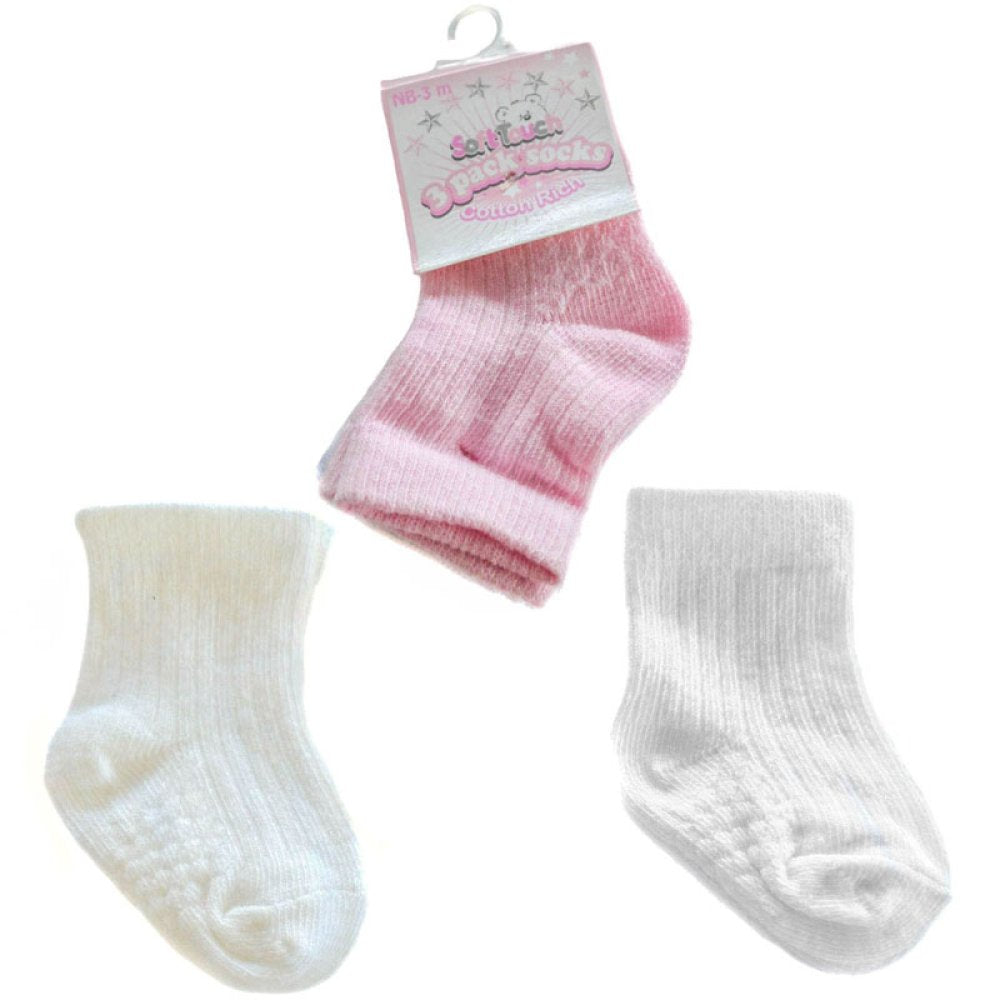 Baby Cotton Socks 0-12 Months