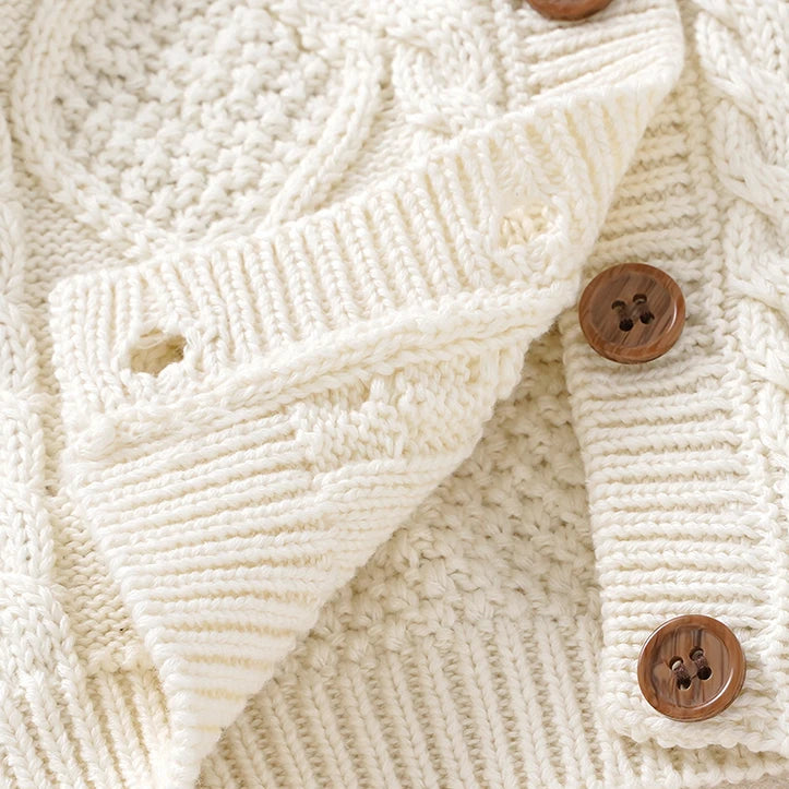 Child's Cable Knit Cardigan 3 Months - 3 Years