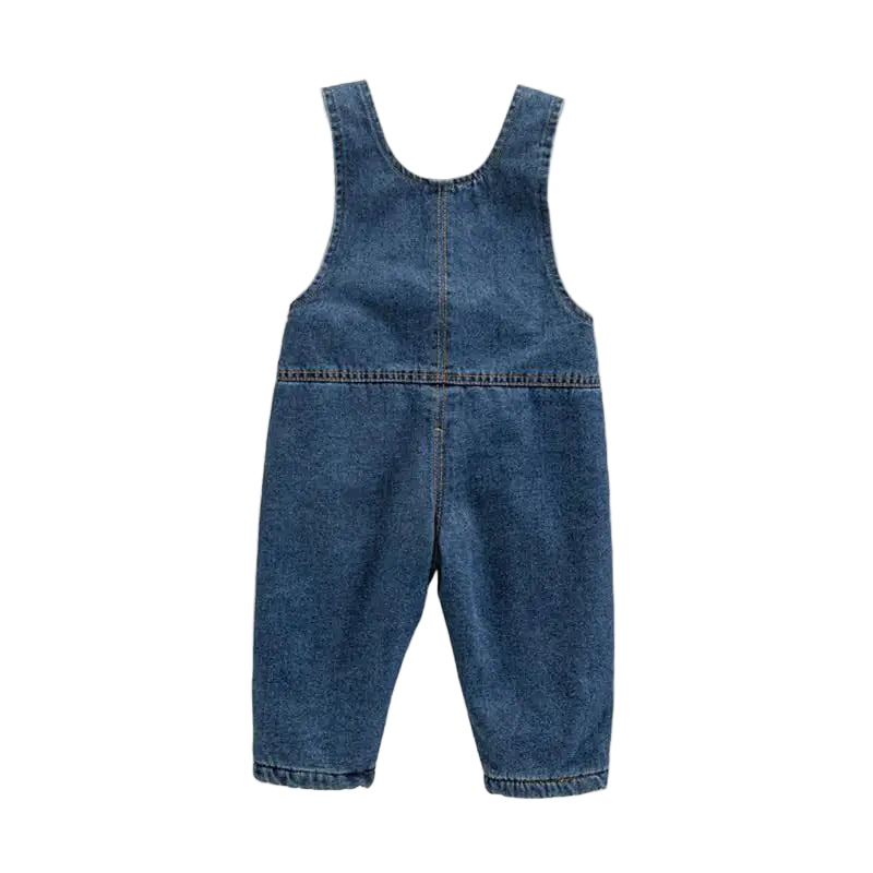 Fleece Lined Denim Dungarees 6 Months - 5 Years