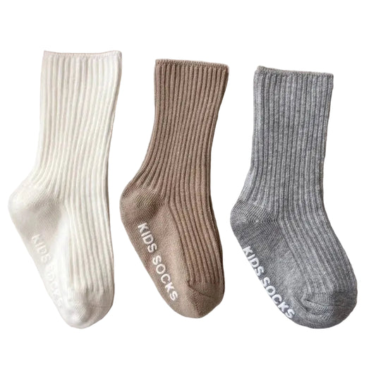 Baby/Toddler Pack Of 3 Socks (Variety Of Colours)
