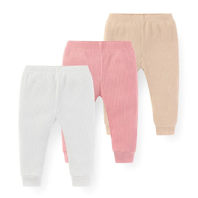 Baby Girl Ribbed Bottoms (3 Pack)