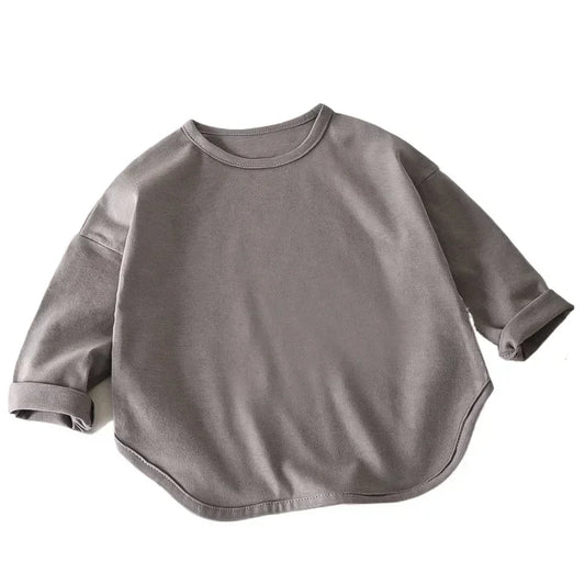 Boys Basic Long Sleeve Cotton Top 1-6 Years