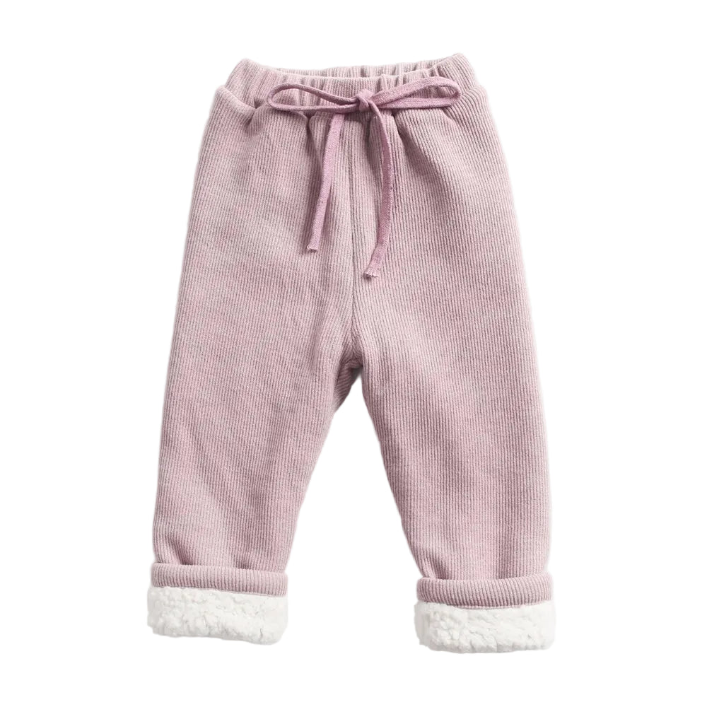 Girls Fleece Lined Bottoms 6 Months - 6 Years