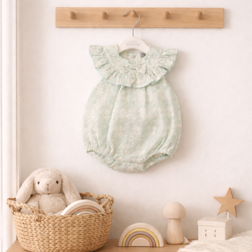 Baby Girls Jacquard Romper Newborn - 9 Months