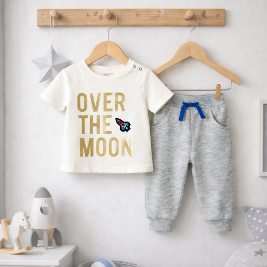 Boys Over The Moon T-Shirt & Jog Pants 6-24 Months