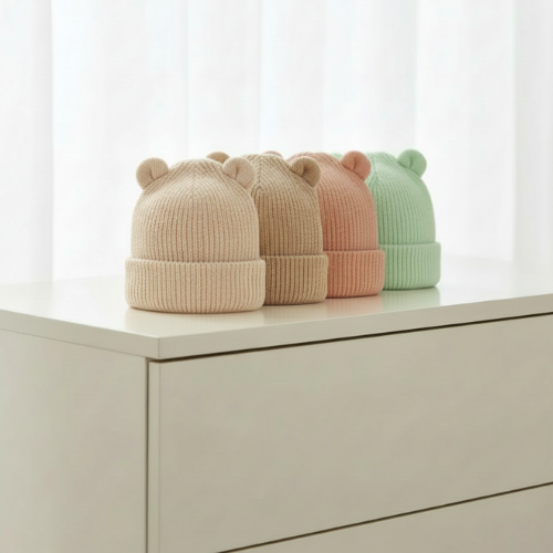 Baby Bear 100% Organic Cotton Beanie