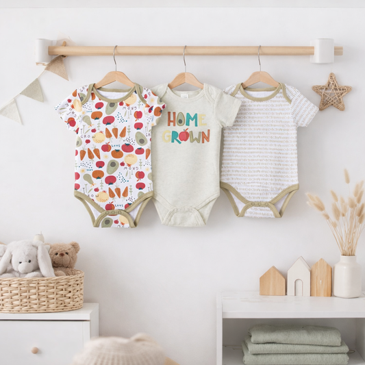 Boys Pack Of 3 Bodysuits 0-3 Months