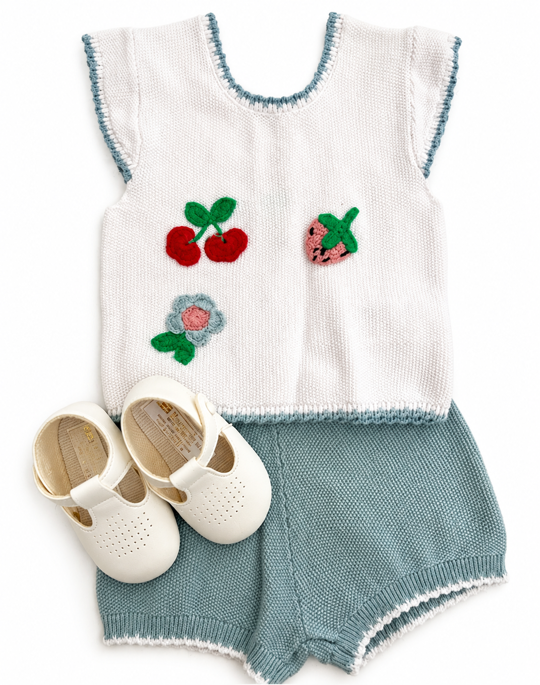 Bubbachubs Girls’ 1st Birthday Summer Outfit Gift Set with Shoes