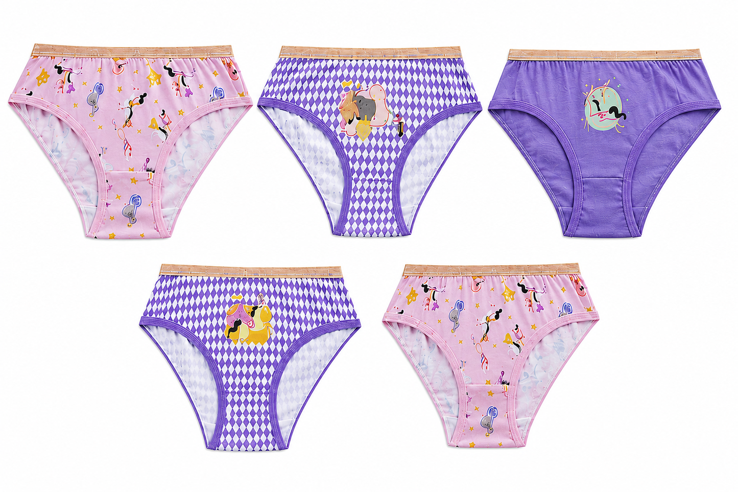 Infant Girl 5 Pack Of Briefs 2-6 Years