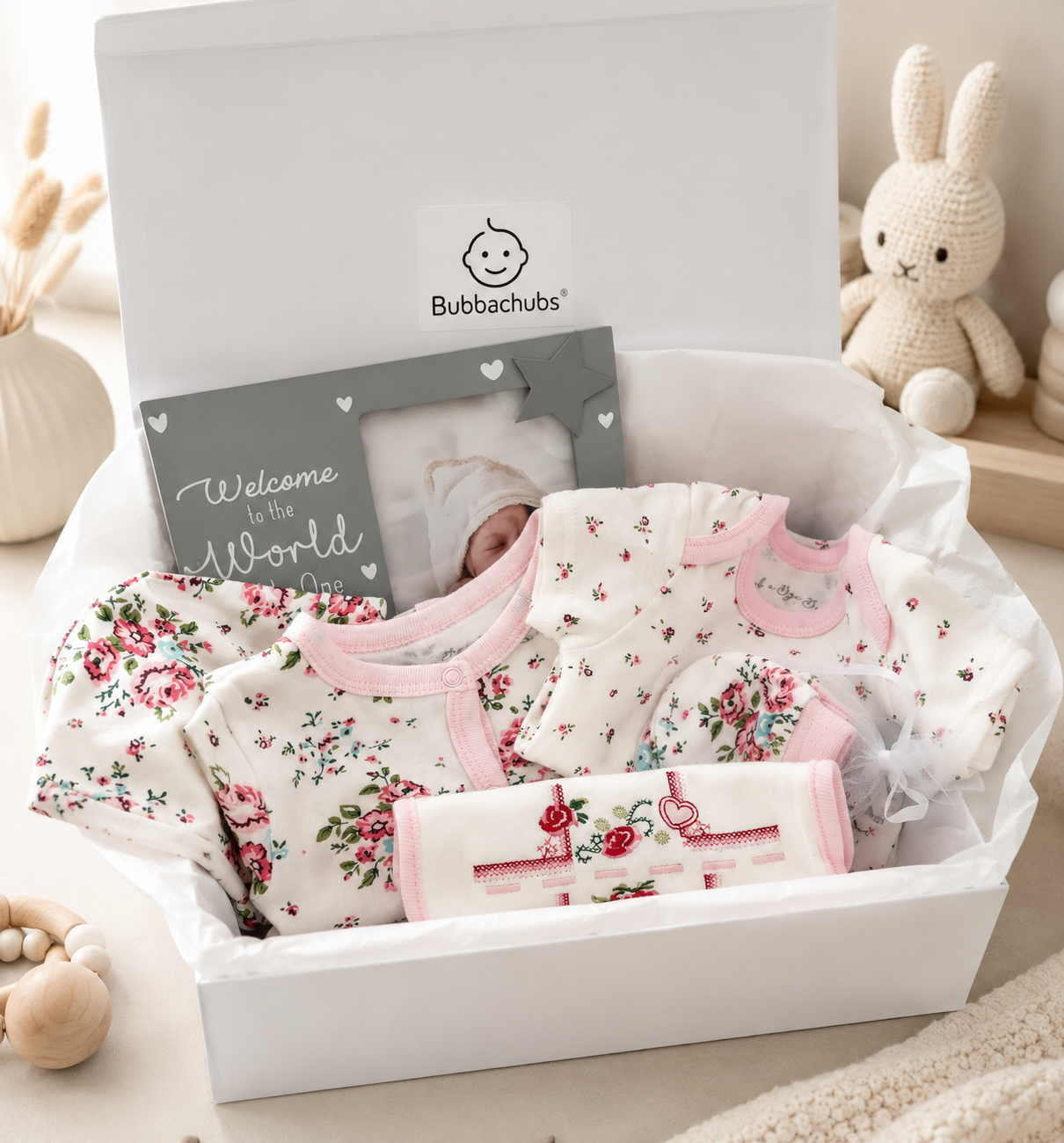 Bubbachubs Baby Girls Baby Shower Or New Arrival Gift Set