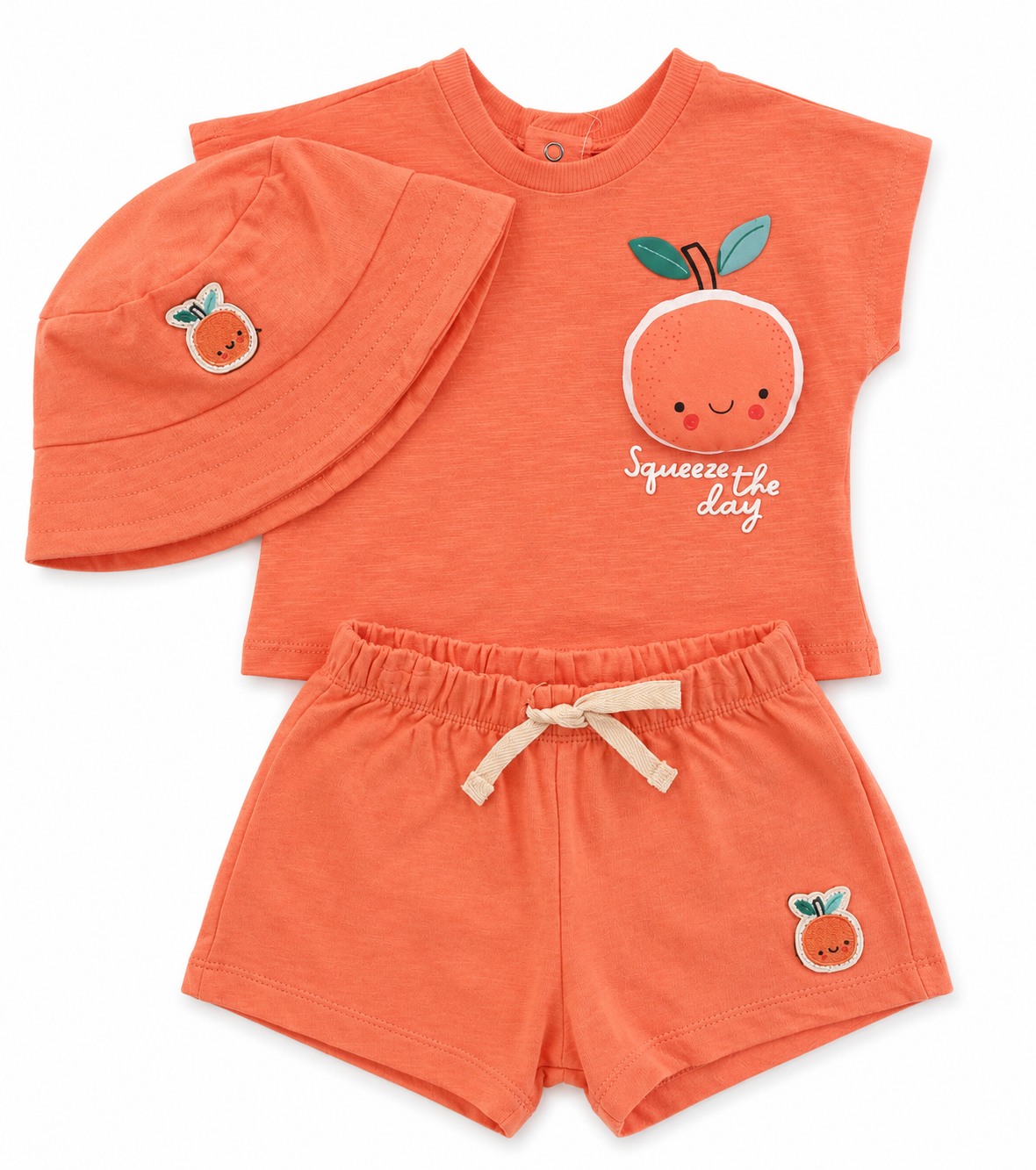 Bubbachubs Baby Girls T-Shirt, Shorts & Hat Gift Set – 9–24 Months