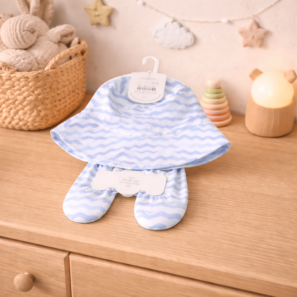 Baby Sun Hat And Non Slip Shoes 0-18 Months