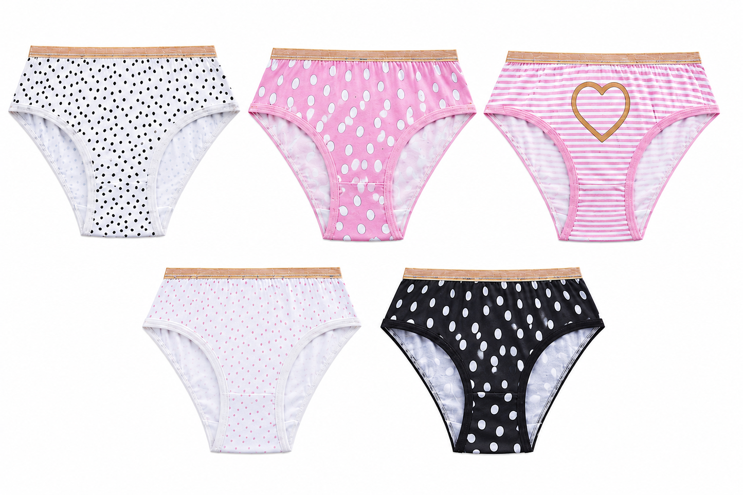 Infant Girl 5 Pack Of Briefs 2-6 Years