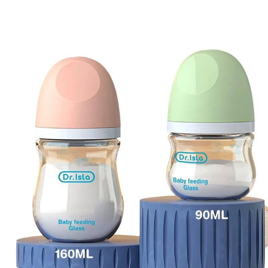 1PCS Dr.isla Newborn Feeding Glass Bottles 90ML Or 160ML Anti-flatulence BPA free
 - Bubbachubs
