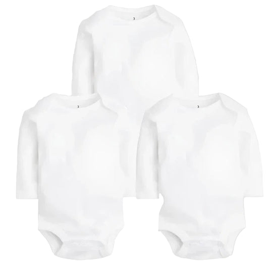 White Cotton Vests 3 Pack 3-24 Months