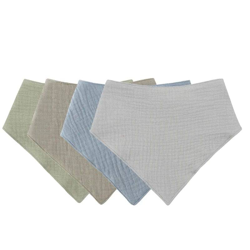 Baby Cotton Triangle Bib  Set of 3/4/5 - Bubbachubs