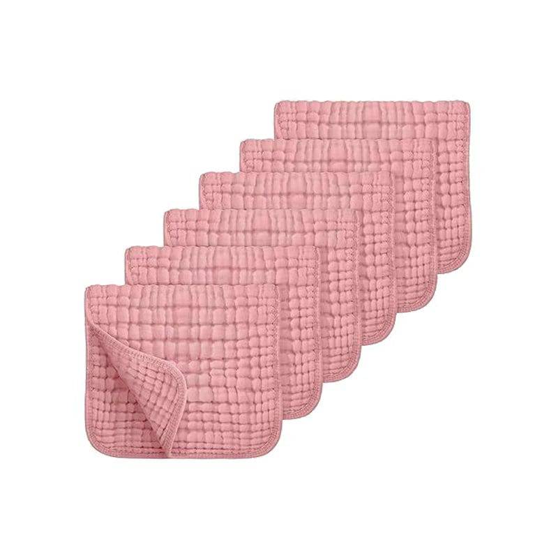 Baby Soft and Absorbent Muslin Burp Cloths 100% Cotton (20"x10") 6 Pack - Bubbachubs