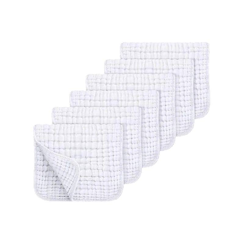 Baby Soft and Absorbent Muslin Burp Cloths 100% Cotton (20"x10") 6 Pack - Bubbachubs