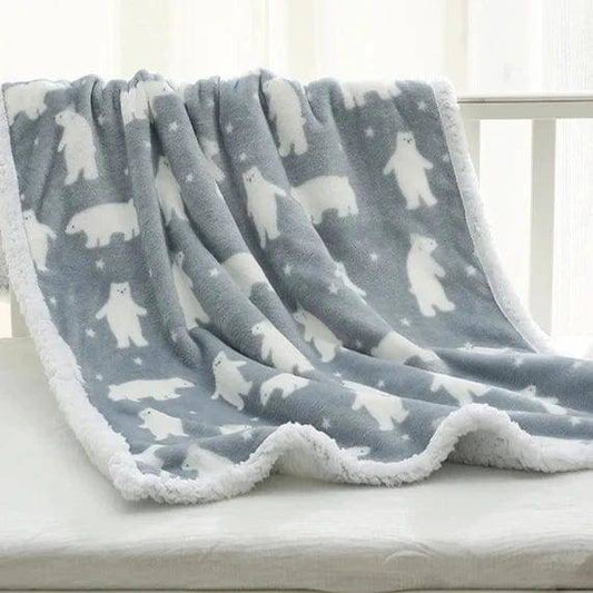 Newborn Baby Fleece Blankets 75X100cm