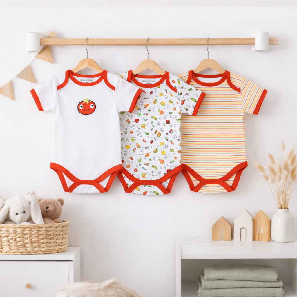 Boys Pack Of 3 Bodysuits 0-3 Months