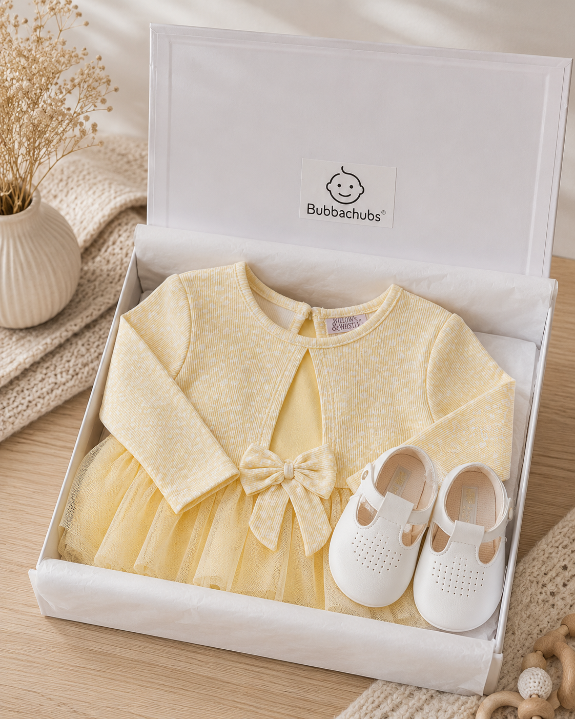 Bubbachubs Baby Girls 1st Birthday Outfit Gift Set