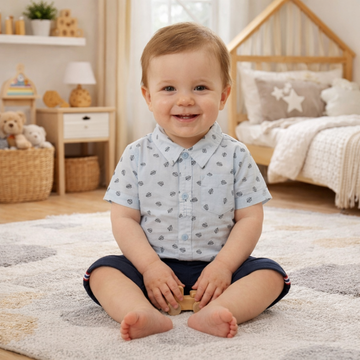 Baby Boys Shirt & Shorts Outfit 1-2 Years