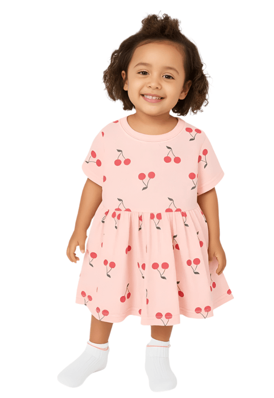 Girl's Short Sleeve Summer Dress 6 Months - 4 Years