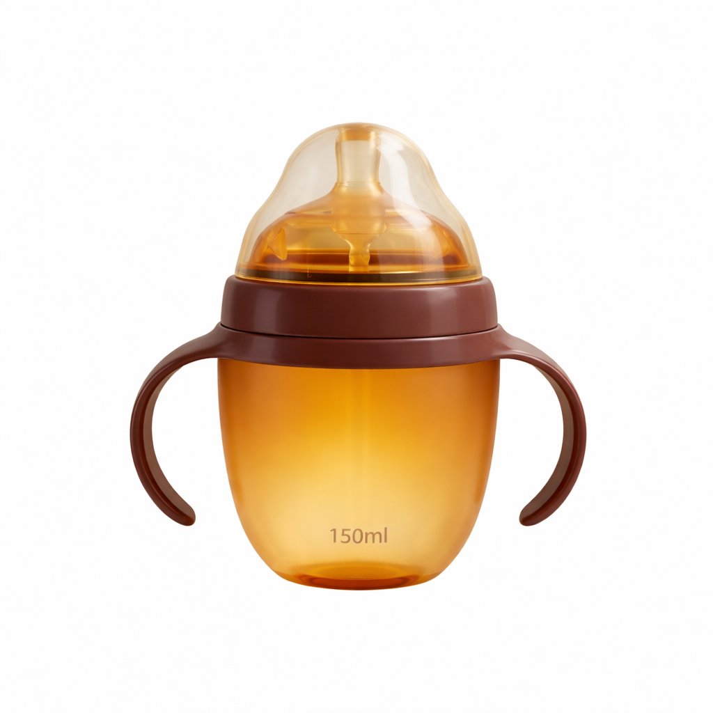 150ml/250ml Baby Silicone Bottle With Handle BPA Free