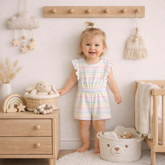Baby Jersey Playsuit Soft Cotton Baby Romper 18–24 Months
