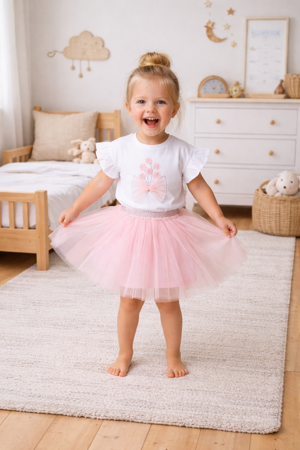 Girl's T-Shirt & Tutu Skirt Set 3-5 Years