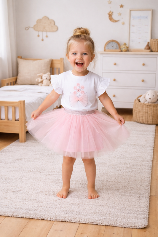 Toddler Girl T-Shirt & Tutu Skirt Set 3-5 Years