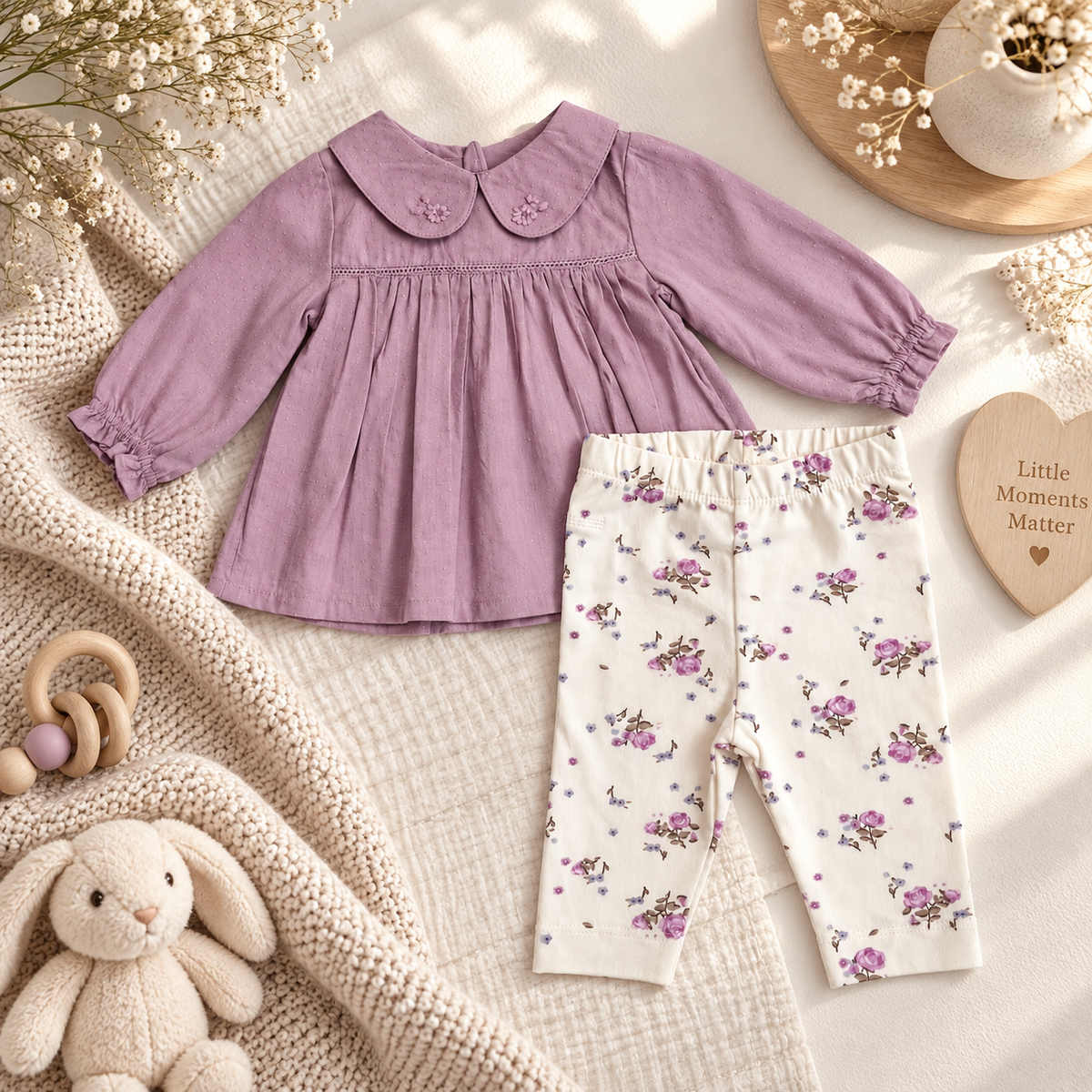 Baby Girls Top And Leggings Set