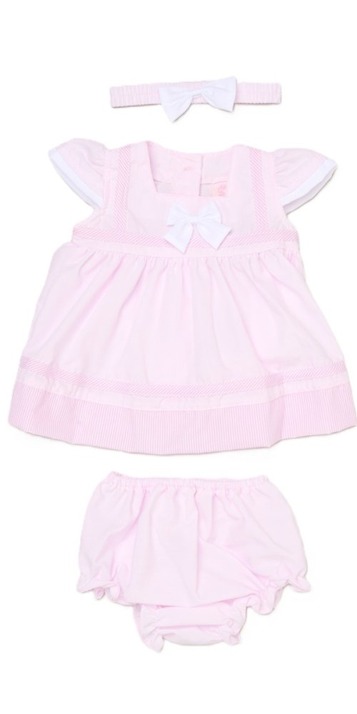 Baby Girls Dress, Pant & Headband Set 0-9 Months