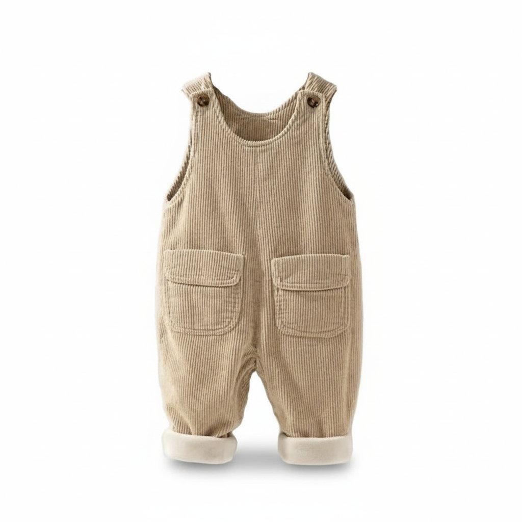 Boys Fleece Lined Corduroy Dungarees