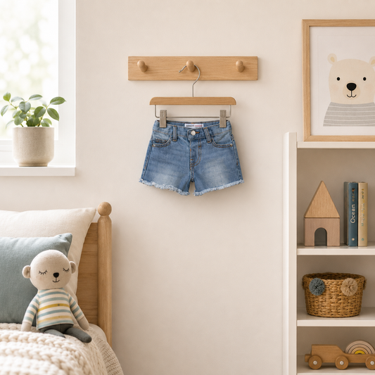 Baby Girl Light Denim Shorts 1-3 Years