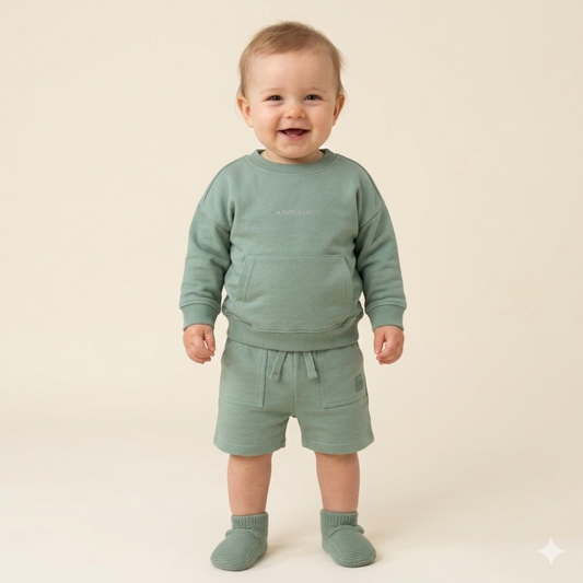 Boys Sweatshirt & Shorts Outfit 12 Months - 4 Years