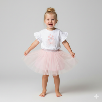 Girls T-Shirt & Tutu Skirt Outfit 3-5 Years