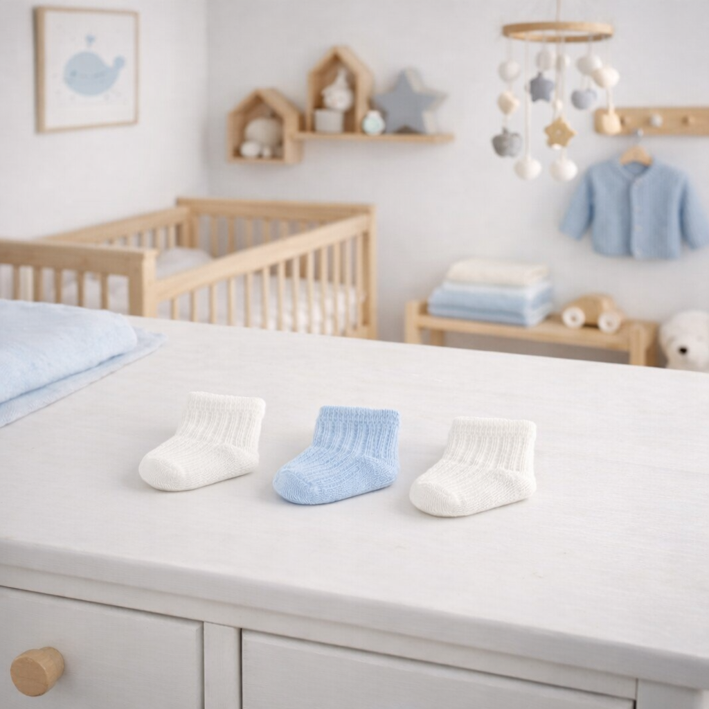 Baby Cotton Socks 0-12 Months