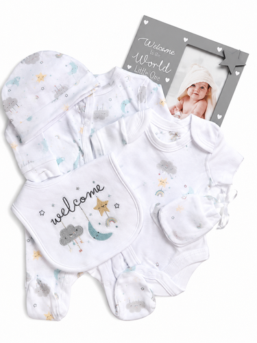 Bubbachubs Welcome Gift Set with Keepsake Photo Frame